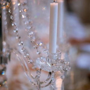 Giảm Giá Hấp Dẫn Đồ Trang Trí Để Bàn Giá Đỡ Nến Pha Lê Trong Suốt 7 Cánh - Product Image 3