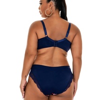 Ensemble de soutien-gorge et culotte imprimés personnalisés pour femmes, lingerie grande taille