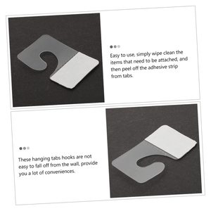 ที่แขวนสินค้าแบบ J-Hook แบบพลาสติกสำหรับแขวนข้างและแขวนแบบแถบ - Product Image 2