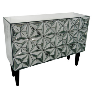 Mirrored furniture living room cabinet