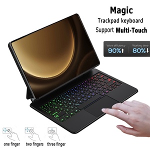 Không Dây Bàn Phím PU Da Bìa Ma Thuật Bàn Phím Đối Với Samsung Galaxy Tab S9 FE Cộng Với S9FE + SM-X610 SM-X616B Máy Tính Bảng Bàn Phím Trường Hợp - Product Image 6