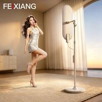 Lampe de remplissage LED professionnelle K33 en aluminium et ABS, sur pied, écran elliptique long, pour la danse, le streaming en direct et les téléphones