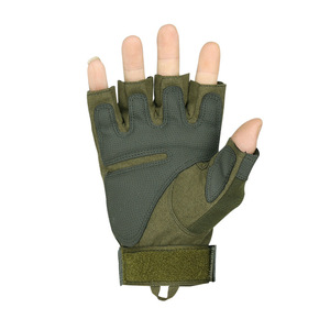 Guantes deportivos DF701 E301 ESDY para exteriores, trabajo, ciclismo, fitness, color verde oliva, medio dedo, antideslizantes, para entrenamiento. - Product Image 4