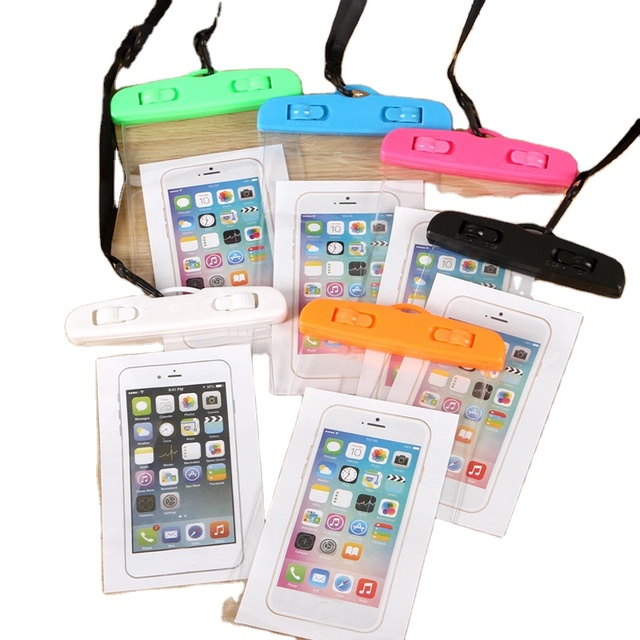 Outdoor Universal Floatable Waterproof Cell Phone Bags Mobile Phone Bag Waterproof Phone Pouch Cases for Swimming Travel Camping