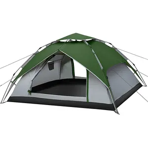 Everich Hot sales 3-4 Person Foldable Outdoor Camping Family Tent Waterproof Tent For Outdoor Activities