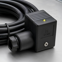 Rangkaian Kabel Industri Konektor DIN 43650 untuk Solenoid Valve Kustom