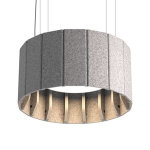 Pantalla de Lámpara Redonda de Poliéster <span class=keywords><strong>Absorbente</strong></span> de Sonido, Fácil de Ensamblar, Cubierta Acústica Reductora de Ruido para Espacios Comerciales - Product Image 3