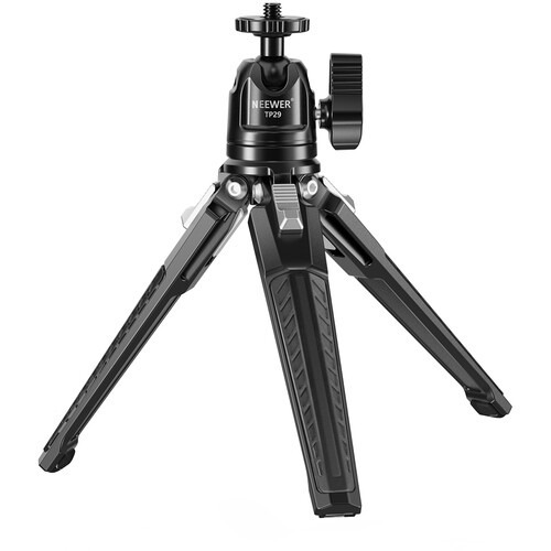 NEEWER TP29 Metal Tabletop Mini Tripod with 360-Degree Ball Head, Portable Travel Tripod Stand