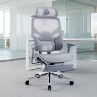 Chaise de bureau exécutive ergonomique moderne de haute qualité, personnalisable en gros, dossier haut en maille, accoudoirs réglables 5D, pour atelier et hôtel