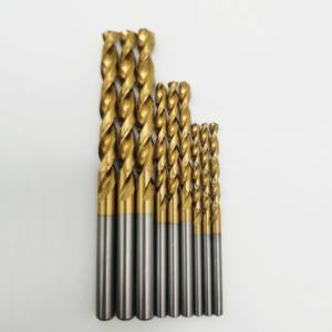 工場供給 HSS <span class=keywords><strong>M42</strong></span> 錫コーティング パラボリックツイストドリルビット - 深穴加工用高精度 - Product Image 3