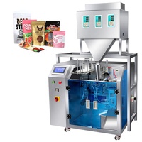 Machine de pesage et d'emballage quantitative multi-têtes personnalisable pour sachets préformés Doypack de 10 à 1000g, pour riz, grains de café, graines