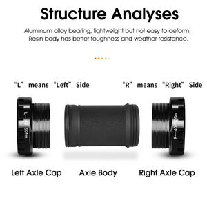 Ansjs — support de fond creux pour vtt, 68-73mm, ensemble d'accessoires pour vélo, pédalier étanche, pièces pour axe, nouvelle collection - Product Image 5