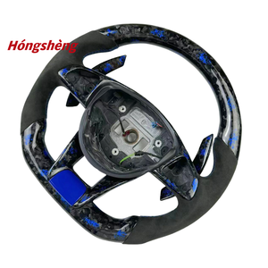<span class=keywords><strong>Volant</strong></span> en fibre de carbone forgé bleu personnalisé pour <span class=keywords><strong>Mercedes</strong></span> CLA W204 C63 W212 W218 W207 W172 SLK W217 GLK W205 - Product Image 3