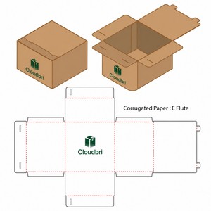 Cajas de Papel Kraft Económicas para Envíos de Regalos con Logotipo Personalizado - Product Image 1