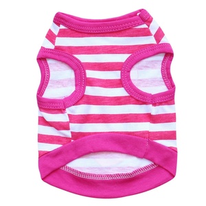 Gilet pour chien en coton doux et écologique à imprimé cœurs rayés mignons, idéal pour petits <span class=keywords><strong>chiens</strong></span> et chats – Vêtement décontracté d'é<span class=keywords><strong>t</strong></span>é pour animaux de compagnie - Product Image 4
