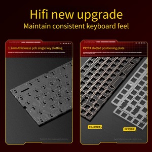 Bộ bàn phím chơi game cơ học LEOBOG Hi75C với núm xoay, khung nhôm, không dây, ba chế độ, cấu trúc hot-swap, đèn nền RGB - Product Image 3