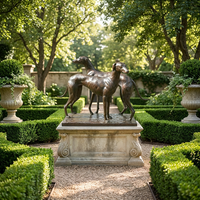 Statue de chien de chasse en bronze sur mesure - Moulage à la cire perdue sur mesure avec patine antique appliquée à la main, sculpture en bronze