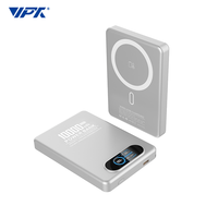 Power Bank Magnetik 10000mAh dengan Bodi Tipis 11.5mm, Layar TFT, Pengisian Daya Nirkabel 15W, Pengisian Cepat PD 20W, dan Baterai Semi-Solid
