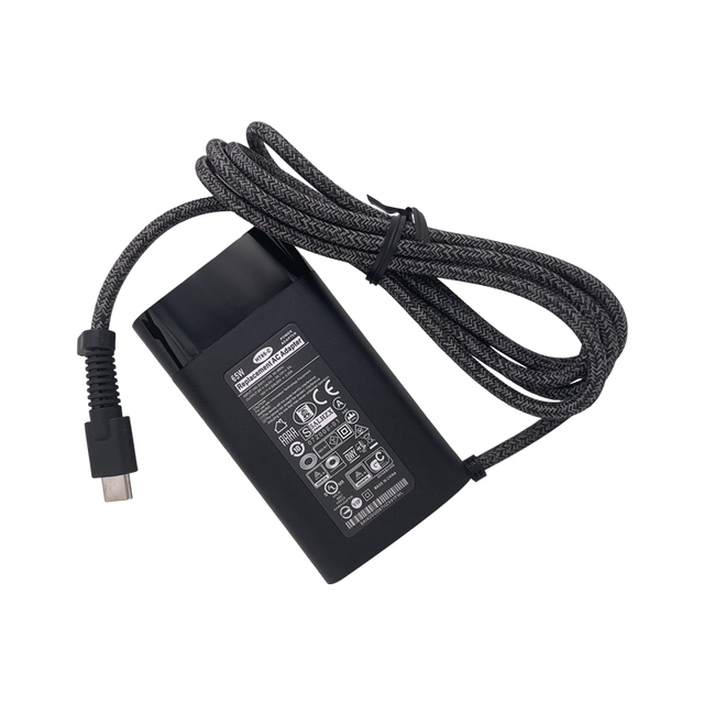 65W Type-C Laptop Charger for HP Laptop Charger Type C 20V 3.25A PD Power Adapter for HP EliteBook ProBook Replacement