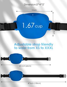 Échantillon gratuit, pochette à friandises pour chien en silicone avec logo personnalisé, couleur vert sauge, avec fermeture magnétique, petite pochette à friandises, sacs d'entraînement pour chiens - Product Image 3