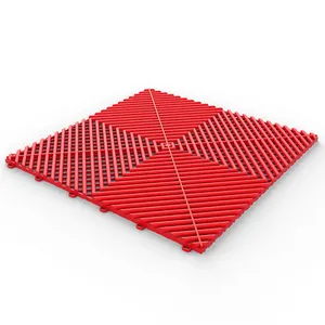 Modern Design PP Plastic Interlocking Garage <strong>Floor</strong> 18mm Thick <strong>Click</strong> and Adhesive Installation PVC <strong>Vinyl</strong> for Workshop Use - Product Image 3