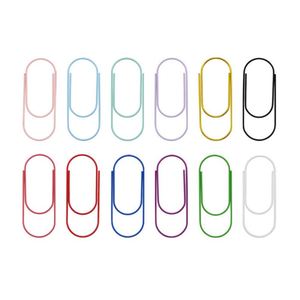 23 Clips de papier colorés de 50 mm, clips en plastique, clips larges et épais, clips de couleur, grands clips de papier, marque-pages pour la maison, le bureau, l'école - Product Image 3