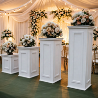 Ensemble de supports à gâteaux de mariage en PVC de style moderne, 60 cm, haute qualité, motif sculpté, pour présentation de desserts, table pilier, événement de mariage