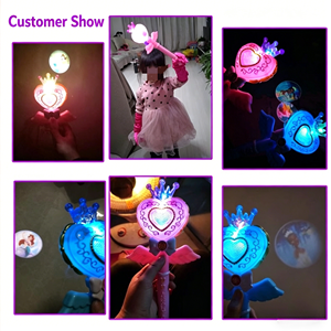 Varita Mágica LED Brillante con Luz de Neón de Dibujos Animados para Cosplay, Fiestas y Festivales - Product Image 1