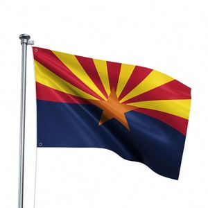 Bandera de Arizona Resistente y Ecológica de 3x5 pies, Pancarta de Poliéster Resistente a la Decoloración, Color Personalizado para Decoración de Jardín Exterior - Product Image 2