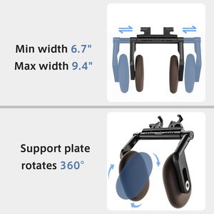 Universel 360 °   Oreiller de siège de voiture réglable à 3 positions, <span class=keywords><strong>coussin</strong></span> en mousse à mémoire de forme et en soie glacée pour Honda Ford <span class=keywords><strong>BMW</strong></span> - Product Image 4