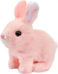 Konijn Interactief Elektronisch Huisdier Pluche Bunny Speelgoed Met Geluiden En Bewegingen Geanimeerd Lopen Wiebelen Oren
