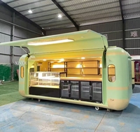Remorque alimentaire capsule personnalisée, chariot alimentaire au design de porte européenne, café mobile