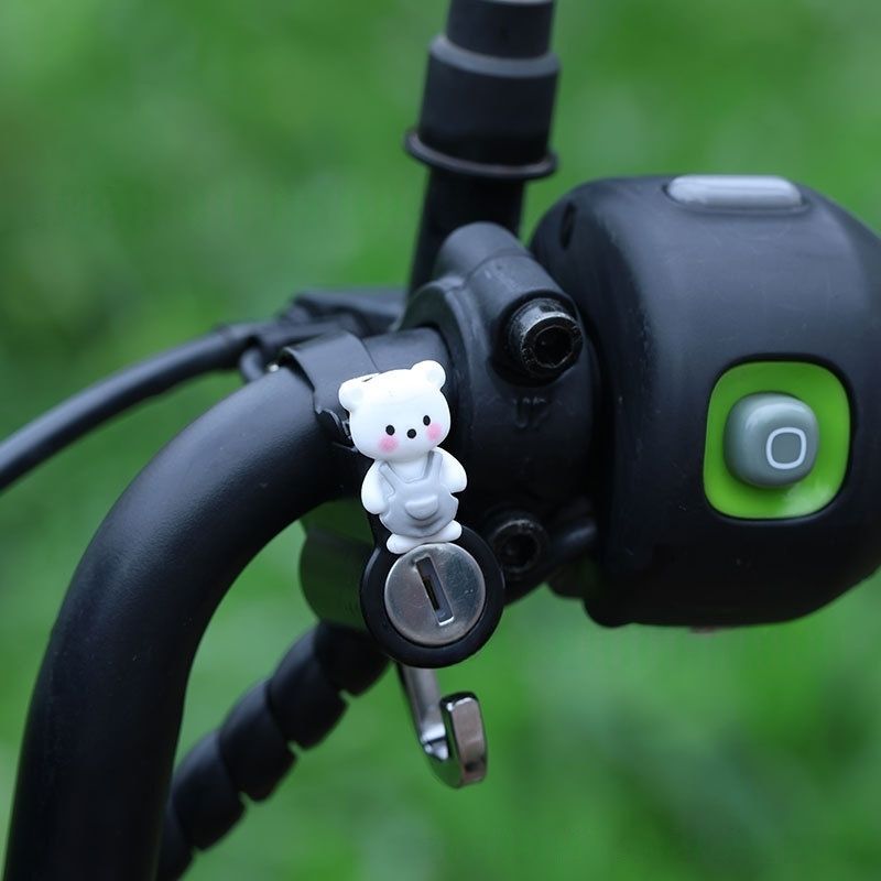 Poignée de verrouillage du casque ceinture pantalon bleu ours blanc