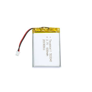 Lithium polymer rechargeable battery 600mah <strong>3</strong>,7 v 503040 600mah lipo battery - Product Image 1