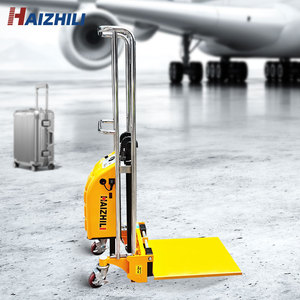 Haizhili Chariot élévateur <span class=keywords><strong>gerbeur</strong></span> semi-électrique pour <span class=keywords><strong>mini</strong></span> plate-forme de levage manuelle légère portable charge 400kg 1300mm - Product Image 2