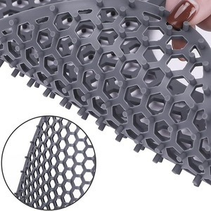 Tapis de protection d'évier en silicone, accessoire de cuisine pour drain arrière, pliable, antidérapant, résistant à la chaleur, grille pour le fond avec trous de drainage - Product Image 4