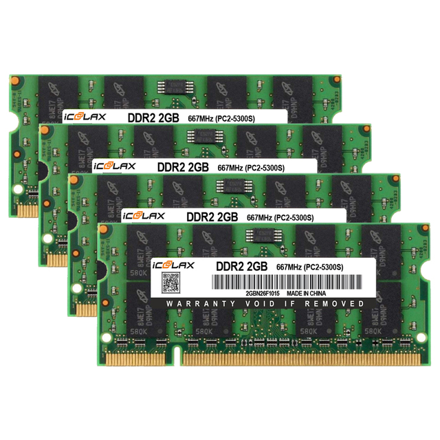 ICOOLAX Computerram 1G 2G Ddr2 4gb Ram Memoria Ram 667mhz 800mhz RAM for Gaming Laptop Pc