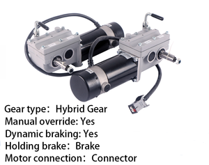 OEM LINIX <span class=keywords><strong>Moteur</strong></span> à engrenages à balais à couple élevé DC 24V 340W <span class=keywords><strong>Moteur</strong></span> de <span class=keywords><strong>fauteuil</strong></span> <span class=keywords><strong>roulant</strong></span> électrique avec construction à aimant permanent - Product Image 2