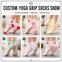 Chaussettes de yoga et de Pilates pour femmes, antidérapantes, respirantes, à cinq doigts, pour le sport, personnalisables, été