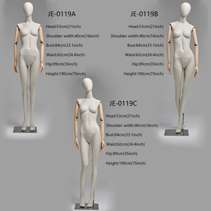 Yüksek kaliteli bej kadın tam vücut manken, kadın tam vücut elbise formu modeli, kadın için fiberglas manken giysi ekran - Product Image 2