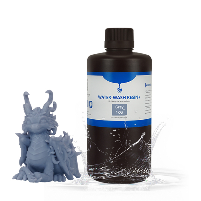 KINGROON Water Washable Photopolymer Resin Low-odor High Precision 3d Printer UV Resin Compatible with 365-405nm