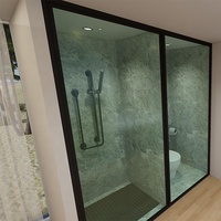 Maison capsule modulaire en conteneur, 2 étages, 2 chambres, maison capsule préfabriquée