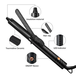 <span class=keywords><strong>Fer</strong></span> à <span class=keywords><strong>boucler</strong></span> automatique à ions négatifs, <span class=keywords><strong>fer</strong></span> à friser rotatif anti-brûlure pour des boucles ondulées, des boucles à bulles et le coiffage des franges - Product Image 2