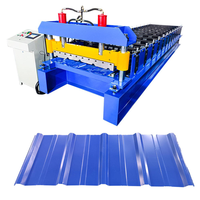 Machine de formage de tôles de toiture en acier rapide à grande vitesse pour la fabrication de tuiles, machine de profilage de panneaux de toiture métalliques à profil trapézoïdal