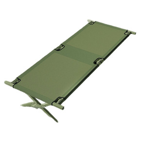 Pieghevole singolo-persona portatile in acciaio materassino per il riposo attività all'aperto attività di soccorso in caso di calamità e semplice marcia - Product Image 1