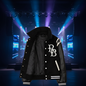 Chaqueta Universitaria Personalizable BYO, Resistente al Viento, Lana/Poliéster Premium, Estilo Deportivo Universitario, para Uso Personal y en Grupo - Product Image 1