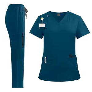 Ensembles Hauts de Blouse Médicale en Rayonne et Élasthanne Haute Qualité Tissu Doux Anti-Froissement pour Hommes et Femmes Médecins Personnel Hospitalier - Product Image 5