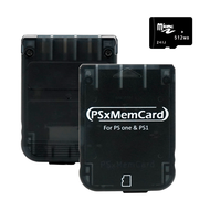 Kartu Memori BitFunx PSxMemCard untuk Menyimpan Penyimpanan Game PS1 dan PS2 pada Konsol Game Retro