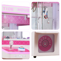 Mini machine à griffes rose de table à monnayeur, super mini machine à griffes pour jouets, pour centre de divertissement et enfants