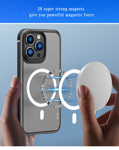 TPU Múltiples colores a prueba de golpes Funda de teléfono magnética Imán Carga inalámbrica Funda transparente para IPhone 13 14 15 16 Pro Max Plus - Product Image 5